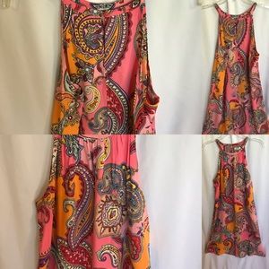 Old Navy Women’s Pink Paisley Dress; Size-M